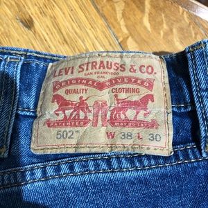 Levi’s 502 taper jeans (slightly stretchy) 38 x 30